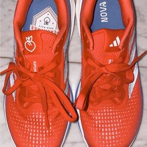 Adidas Red supernova  with White and Blue Details